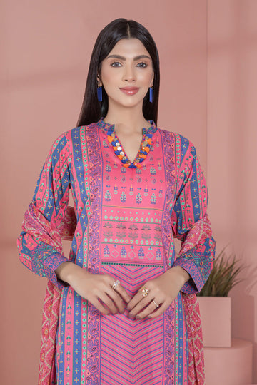 Bonanza Satrangi Pink Lawn Suit Ssk223p21 Eid Pret 2022 Online Shopping